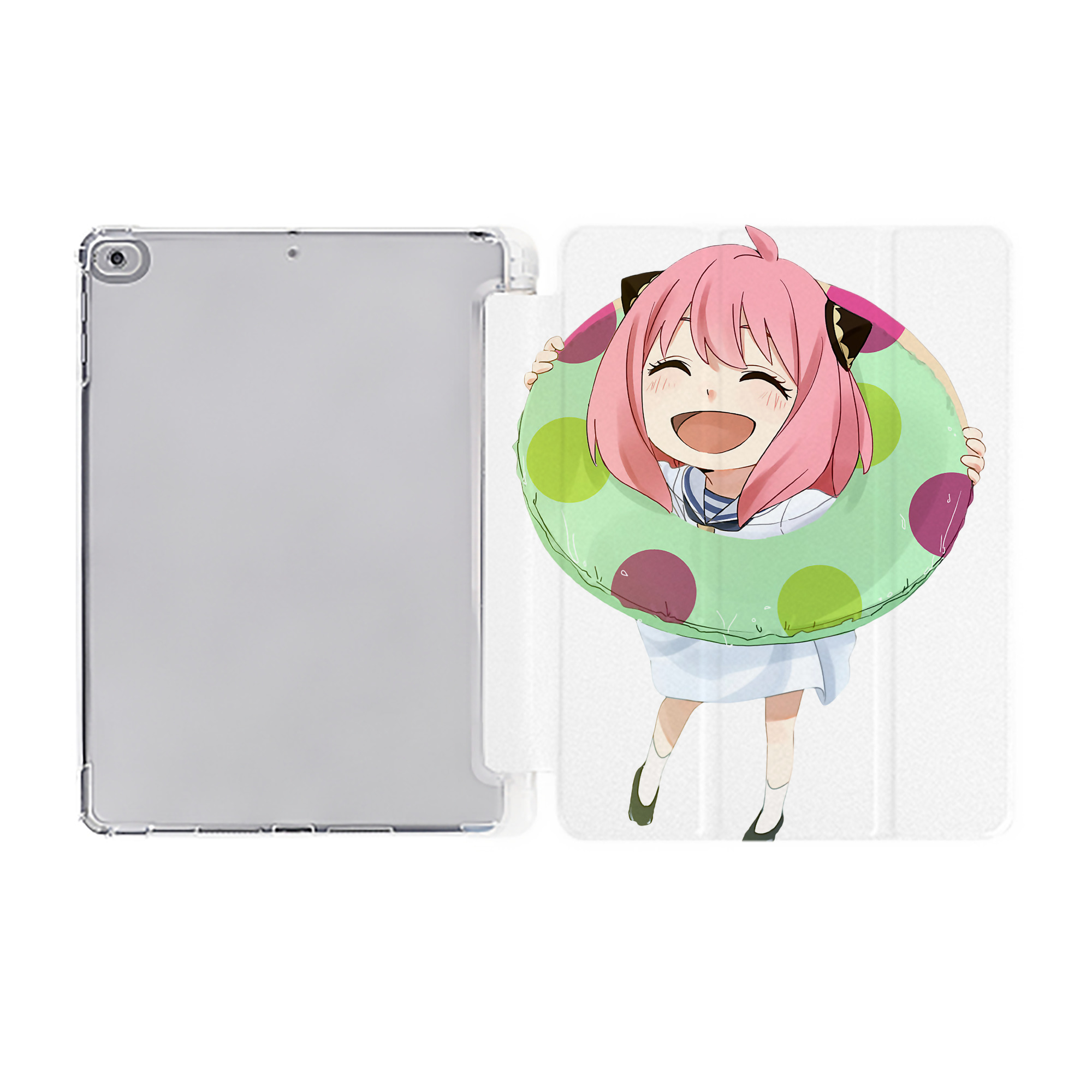 （画像用） SPY×FAMILY间谍家家酒 IPad ケース ペン収納付き 三つ折りスタンド PUレザー×シリコン 対応機種9.5/10.5/10.9インチ